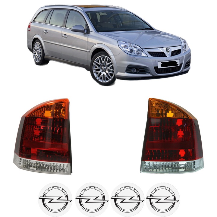 Set Stopuri Spate Stanga Dreapta OPEL VECTRA C Estate (Z02) din 2003-2009, Auto, TYC, 4x Stickere auto cu OPEL