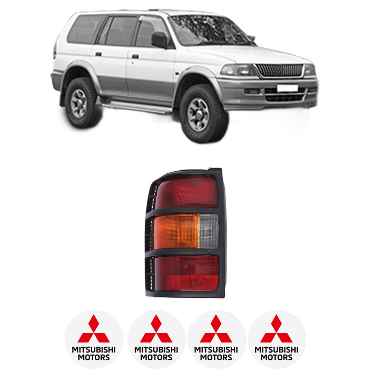 Lampa Stop Spate Stanga MITSUBISHI PAJERO SPORT (K80) din 1998, Auto, DEPO, 4x Stickere auto cu MITSUBISHI