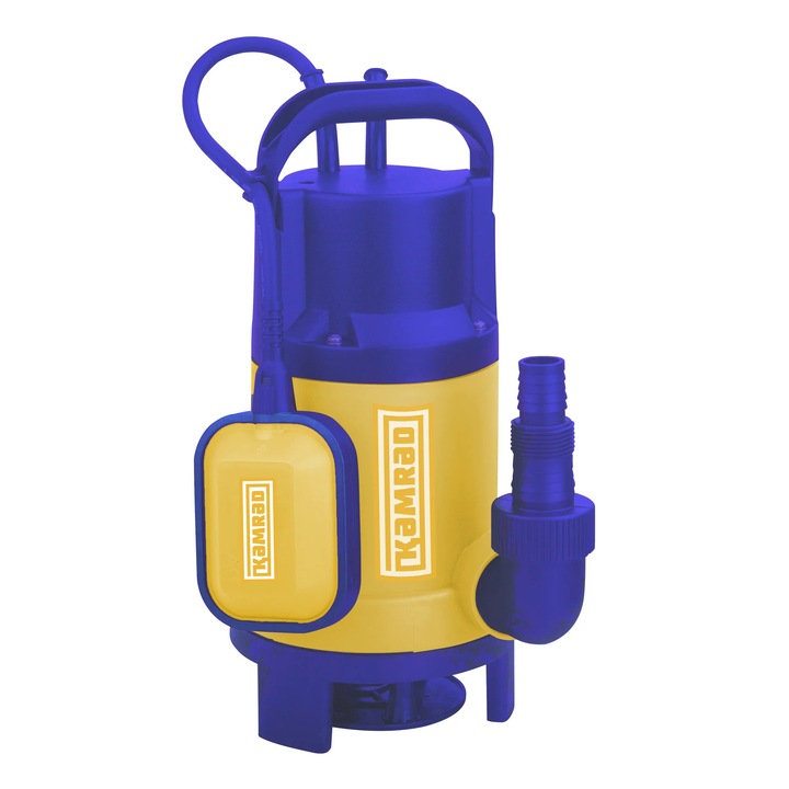 Pompa submersibilă, KAMRAD, QDP-750-F, 750W, debit 14000 l/h, adâncime absorție 5 m, racordare 1"-1.5"
