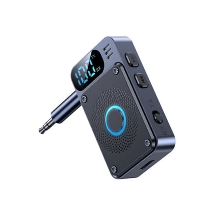 Adaptor Bluetooth 5.4 Transmitator Receiver pentru Casti de Avion, Wireless, 3.5mm