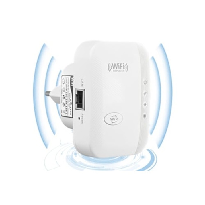 300 Mbps vezeték nélküli jelerősítő, fehér