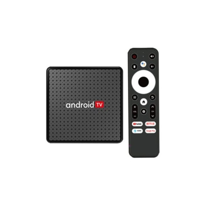 Mediaplayer X5, 4GB RAM, 32GB ROM, Android 10, Wifi6, HD 4K, negru