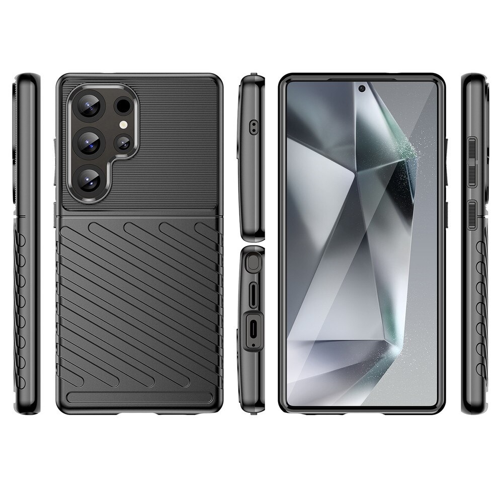 Husa pentru Samsung Galaxy S25 Ultra, Thunder Case, Antishock, Negru