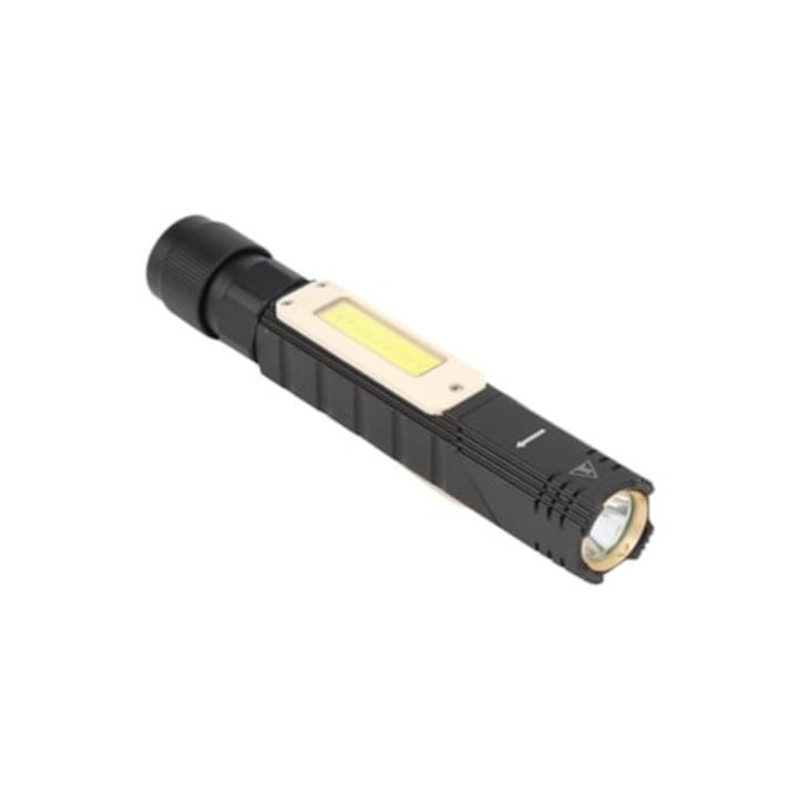 Lanterna S22 Mini, multifunctional, USB, pliabil, neagra