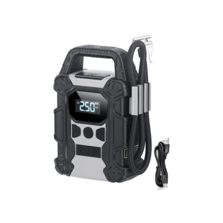 Compresor auto portabil, 150Psi, alimentare cu baterie, 12V