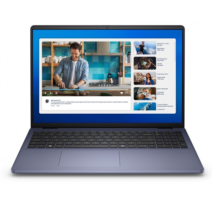 Laptop Dell DC16251, 16 hüvelykes 1920 x 1200, Intel 120U 10 C / 12 T, 1.4 GHz - 5.0 GHz, 12 MB gyorsítótár, 15 W, 16 GB DDR5, 512 GB SSD, Intel Graphics, Windows 11 Pro