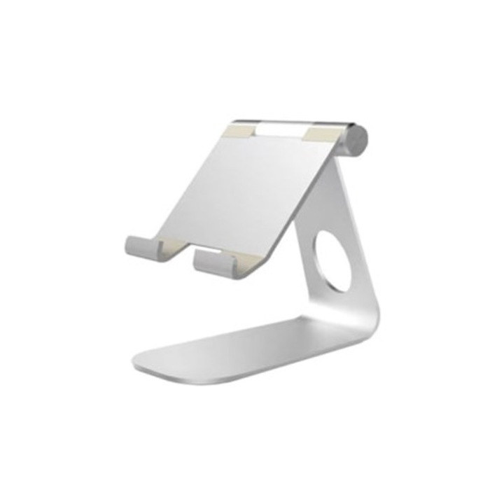 Suport tableta din aluminiu, design modern, pentru dispozitive de 5-13 inch, constructie robusta