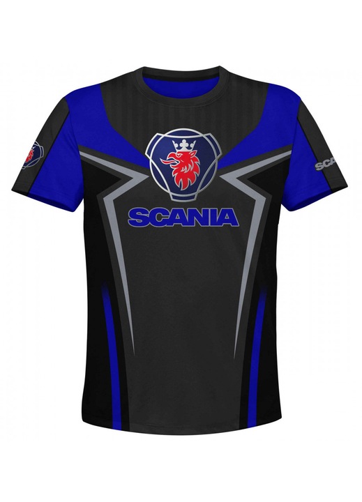 Férfi póló Scania 119.68, rövid ujjú, többszínű