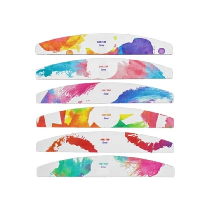 Pile cosmetice, 100/180 Grit, set de pile duble, durabile, calitate premium