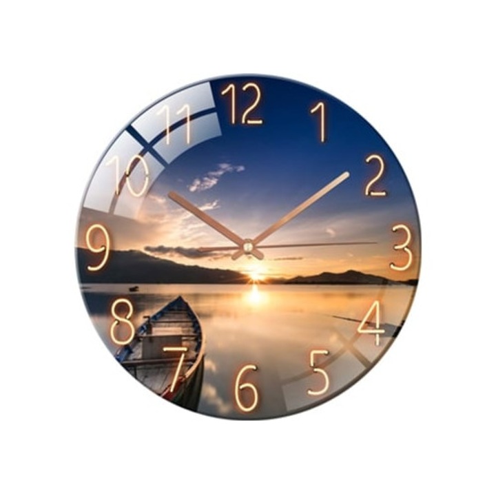 Ceas decorativ 30 cm design cer stelar, pentru living sau camera copiilor