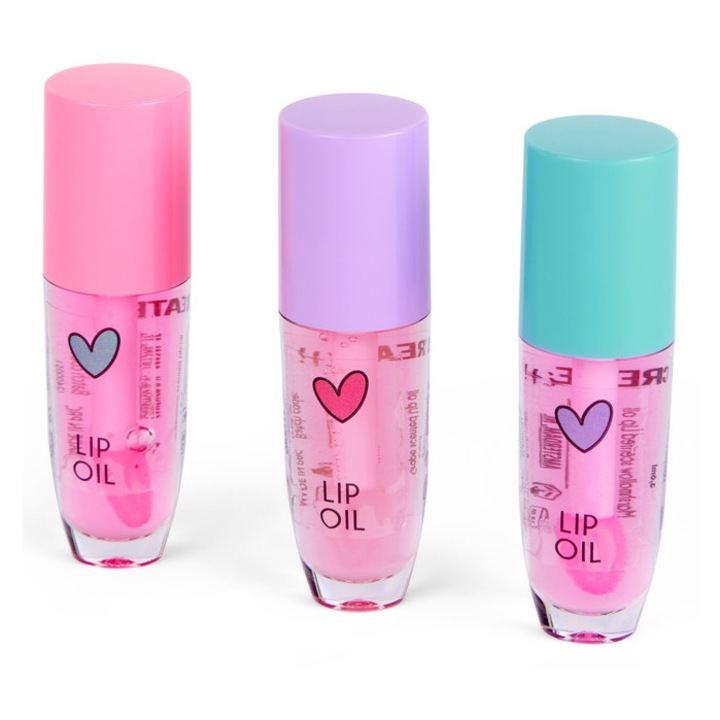 Create it! Set de 3 bucati ulei pentru ingrijirea buzelor