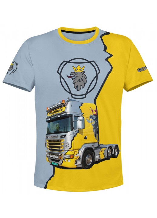 Férfi póló Scania 119.70, rövid ujjú, többszínű