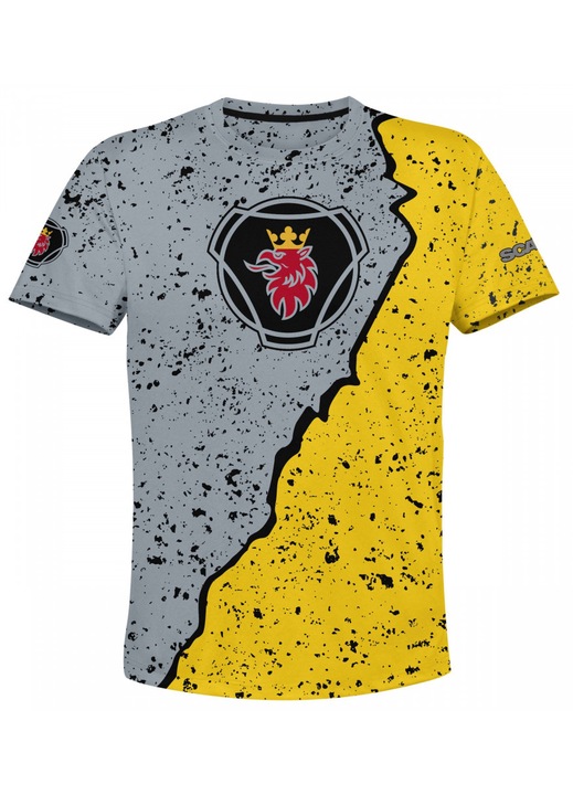 Férfi póló Scania 119.71, rövid ujjú, többszínű