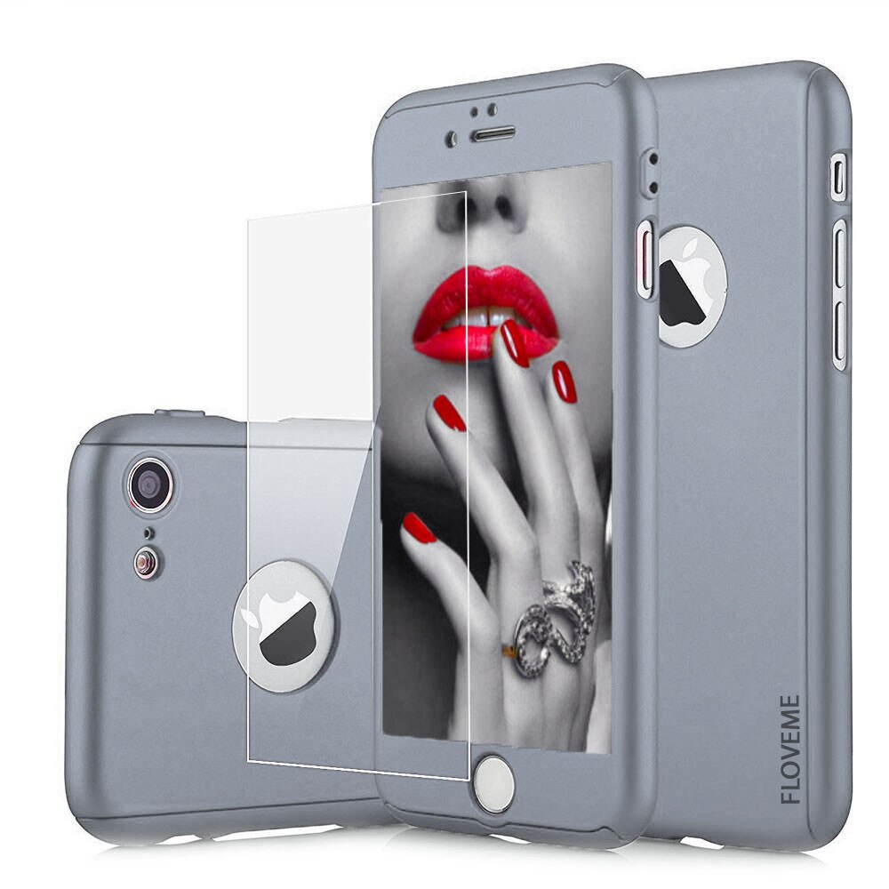 Husa telefon Iphone 8 ofera protectie 360 Ultrasubtire Grey Matte