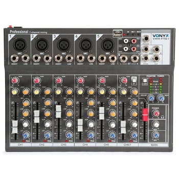 Mixer analog pasiv 7 x canale USB player Vonyx Mixer analog pasiv 7 x canale USB player Vonyx