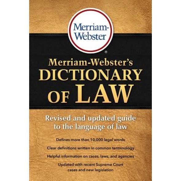 Merriam-Webster's Dictionary of Law, Merriam-Webster (Author)