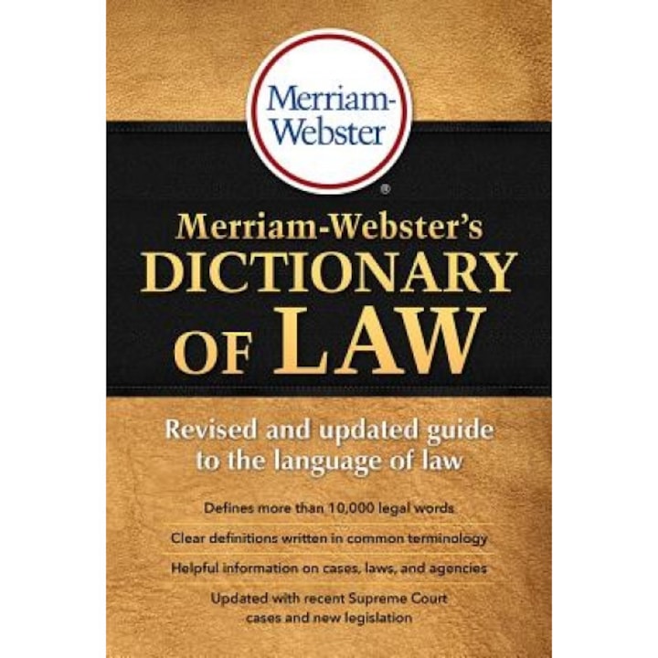 Merriam-Webster's Dictionary of Law, Merriam-Webster (Author)