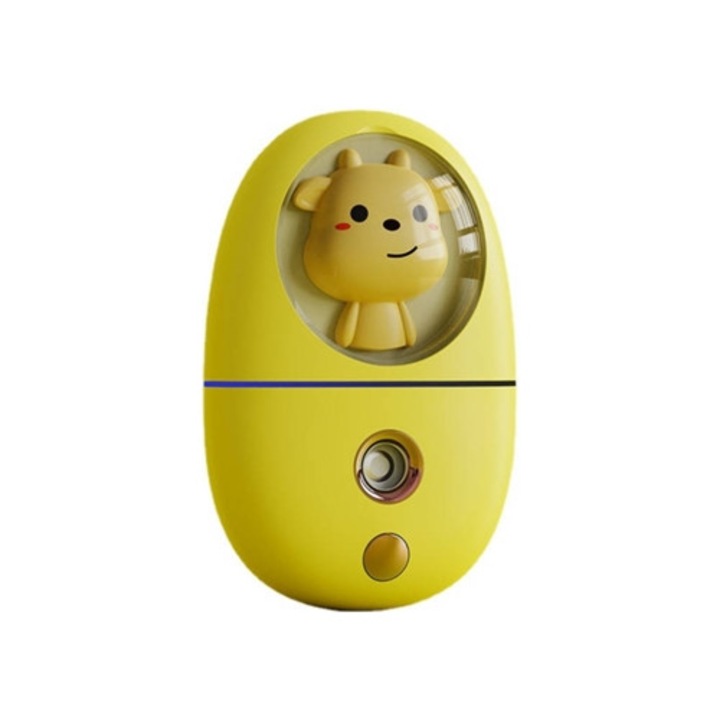 Umidificator GETEK Q801 Mini, 1 W, sárga