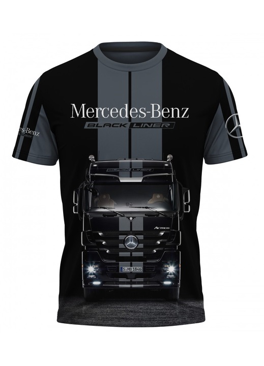 Férfi póló Mercedes 119.81, rövid ujjú, sokszínű