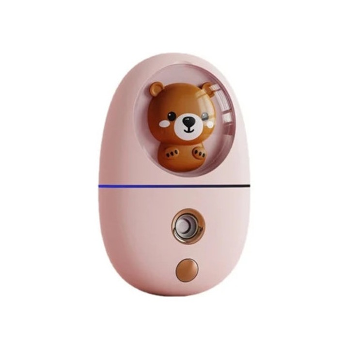 GETEK Q801 mini párásító, 1 W, rózsaszín