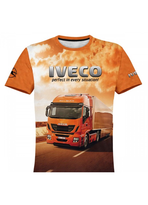 Férfi póló Iveco 119.84, rövid ujjú, többszínű