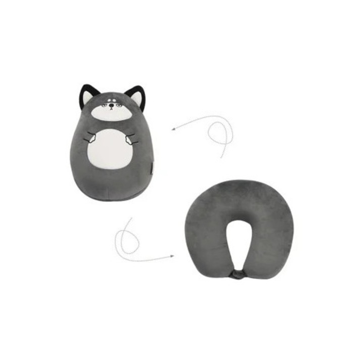 Perna convertibila pentru gat/ingrijire bebelusi, multicolor, 30x45cm