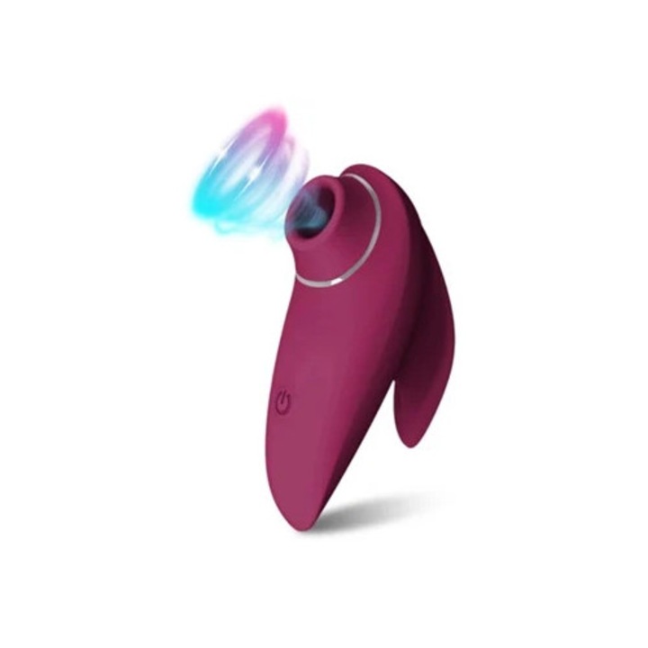 Vibrátor nőknek szívással, bordó