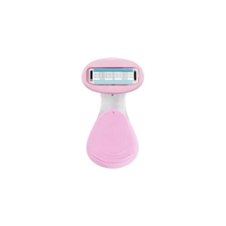 Aparat de ras portabil pentru intregul corp, aparat de ras manual, cu husa de calatorie, pentru femei