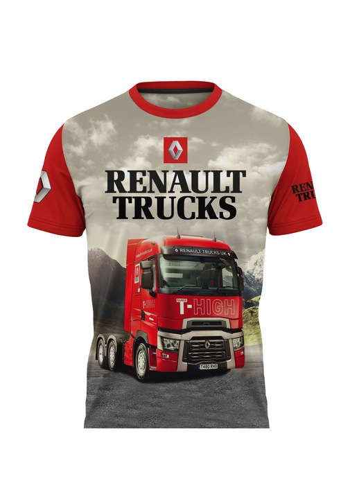 Férfi póló Renault 119.86, rövid ujjú, sokszínű