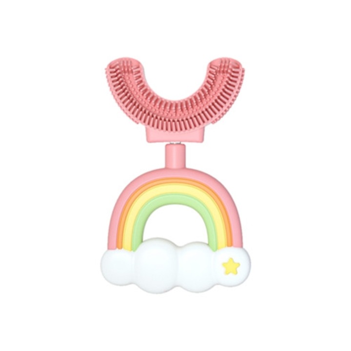 U fogkefe, gyerekeknek, rózsaszín