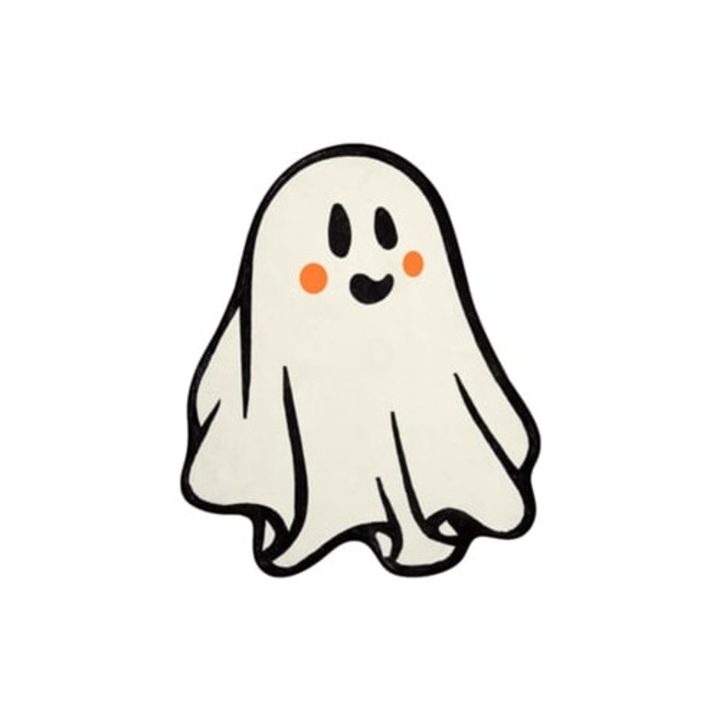 Halloween szőnyeg szellemmel és tökkel, csúszásmentes, dekoratív