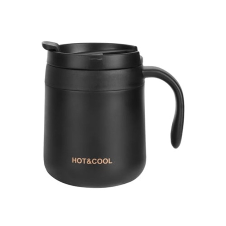 Termos pentru calatorii, design ergonomic, izolatie dublu perete, 300ml