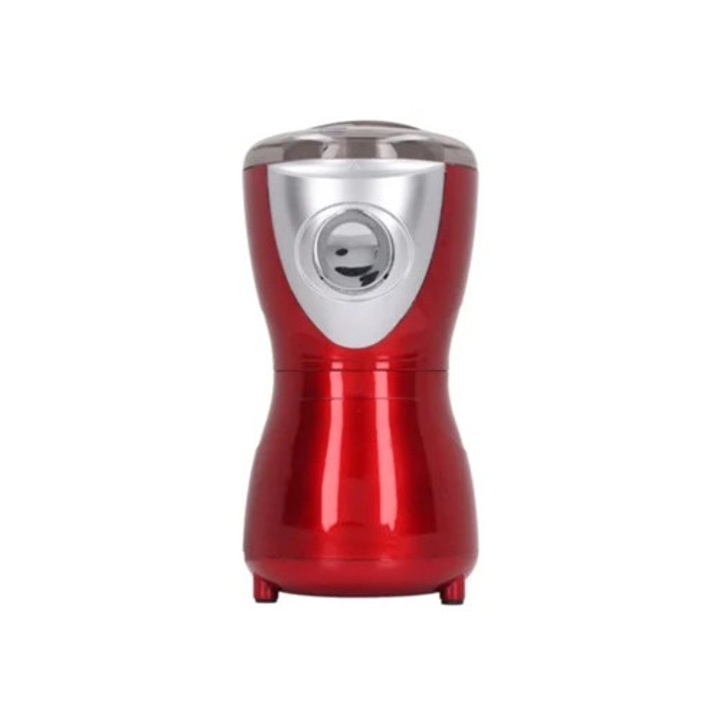 Rasnita electrica din otel inoxidabil 304, 300W, pentru boabe si condimente, 220V, rosu