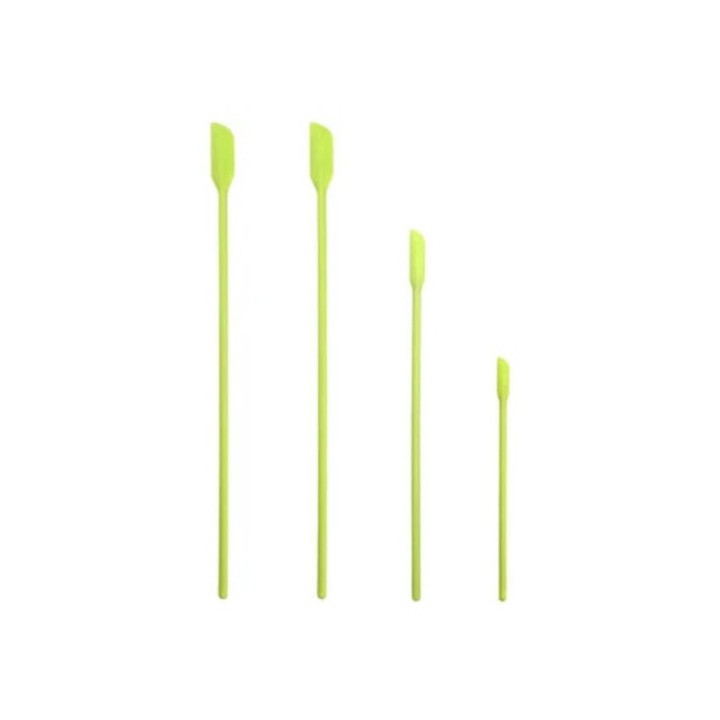 Set 4 Spatule mini reutilizabile din silicon, verde