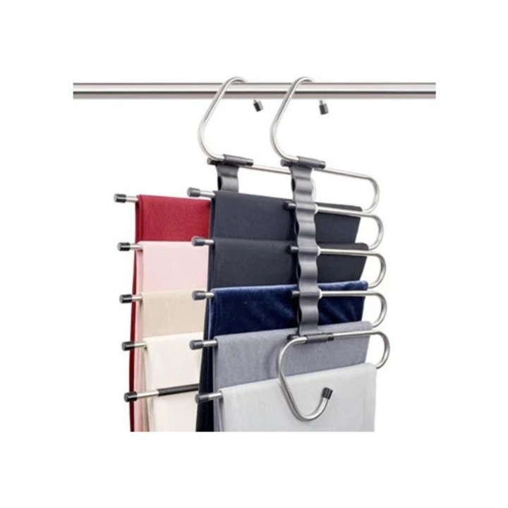 Umerase pentru pantaloni din otel inoxidabil, set de 2, compact, stilat