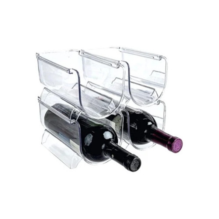 Suporturi bauturi, organizator reutilizabil, set suporturi sticle apa, economisire spatiu