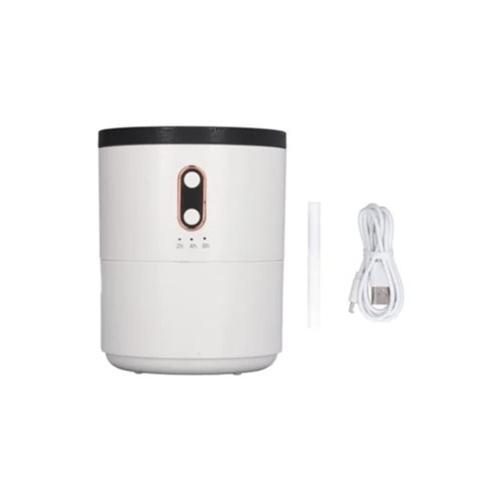 Párásító 450ml, USB, automatikus kikapcsolás víz nélkül, otthonra, hálószobába és irodába