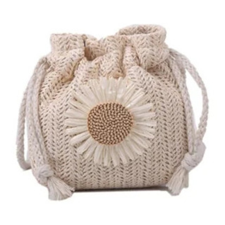 Női válltáska, krém, Longziming