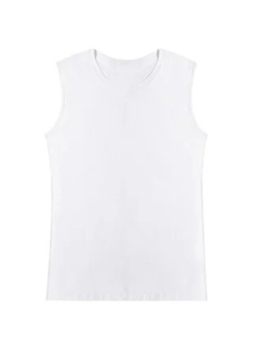 Мъжка тениска, памук, бяла - 56589, Бял