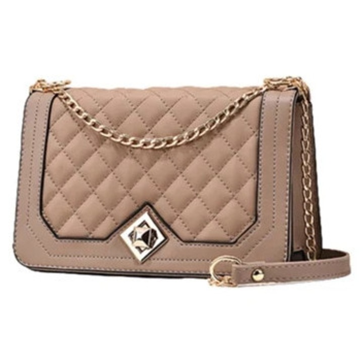 Geanta crossbody pentru femei, model textura stralucitoare, dimensiuni