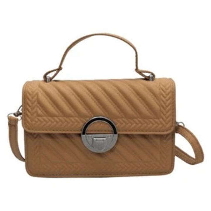 Női válltáska, modern design, telefontartó pénztárca, narancssárga, kicsi