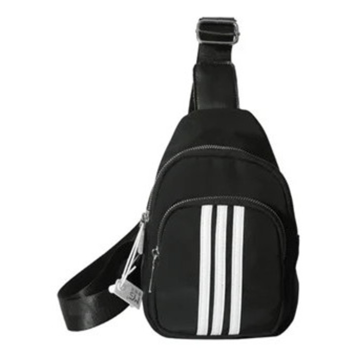 Macia retro válltáska, ökológiai bőrből, fekete, egy méret