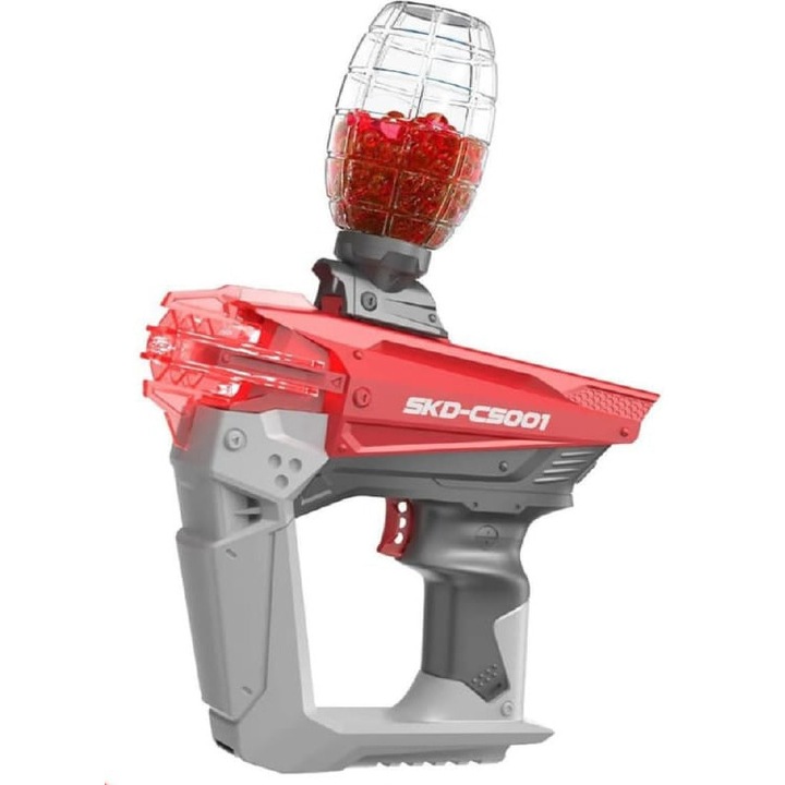 Blaster de jucarie automat CS-001, SKD Blaster, cu 1000 bile/acumulator si ochelari de protectie