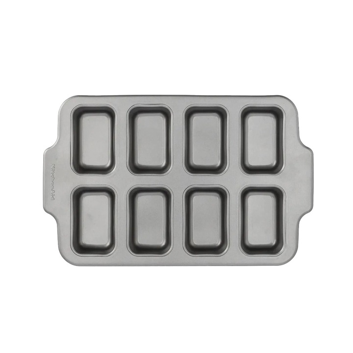 Tava de copt pentru 8 prajituri, KitchenAid, aluminiu, antiaderent, 35x25cm