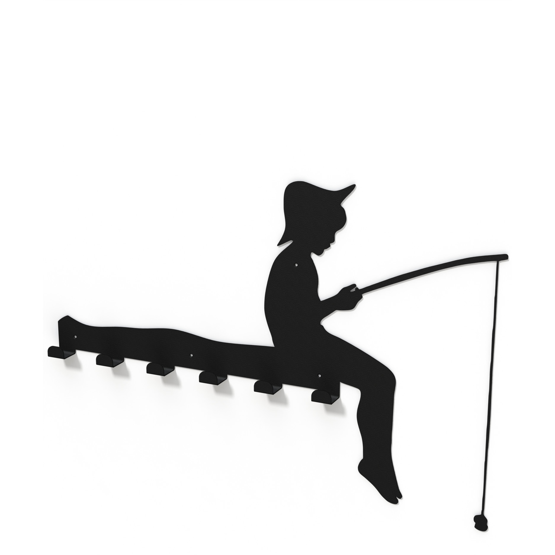 Cuier metalic COPIL PESCAR -model 4118 Negru