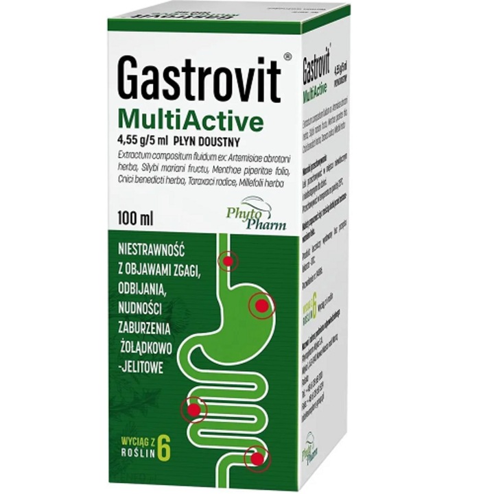 Gastrovit MultiActive 100ml, supliment nutritional, lichid, pentru femei, vitamine