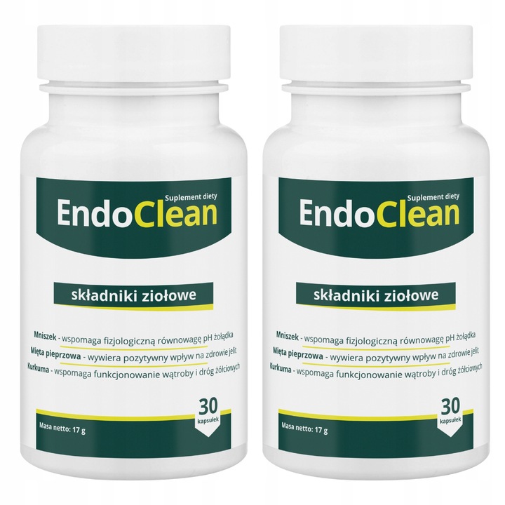 Set 2x EndoClean, NGS, 30 capsule, detoxifiere, suport intestinal