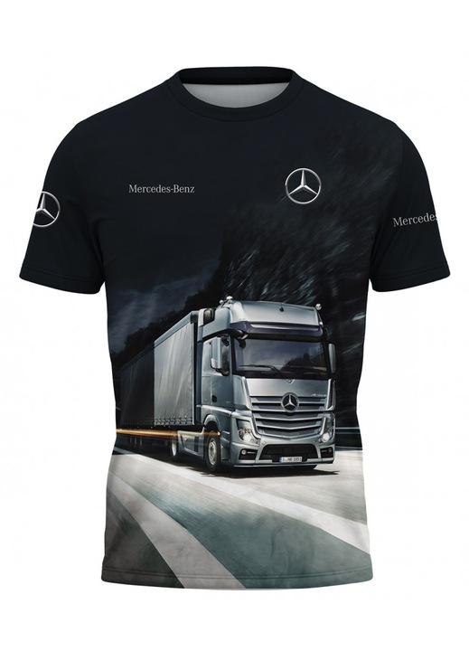 Férfi póló Mercedes 119.92, rövid ujjú, sokszínű