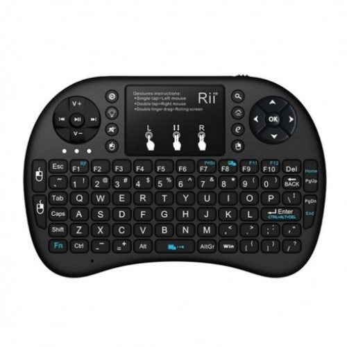 Mini tastatura wireless cu touchpad compatibila PC, Android, Linux