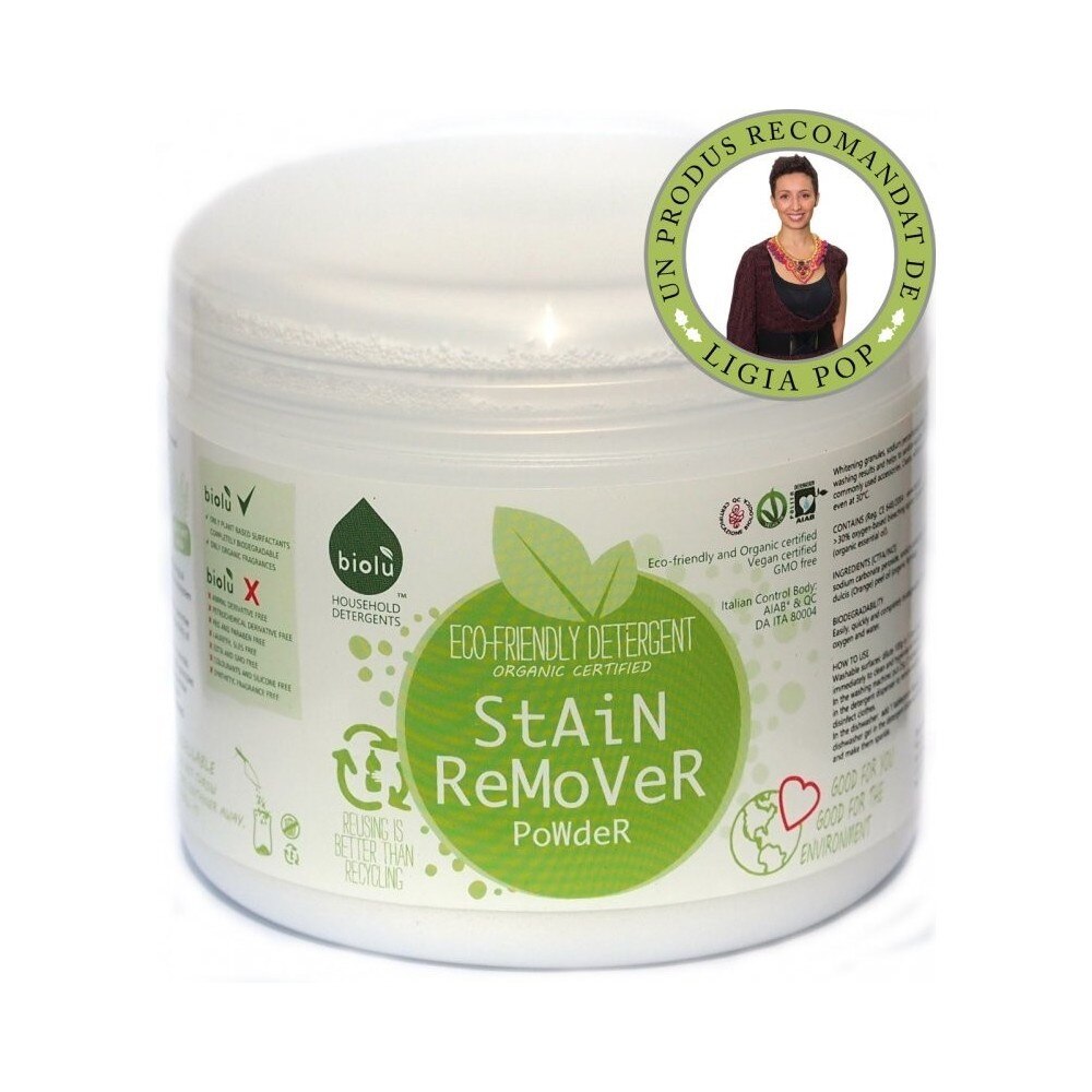 Detergent ecologic pentru indepartat pete pudra 1100 g BIOLU